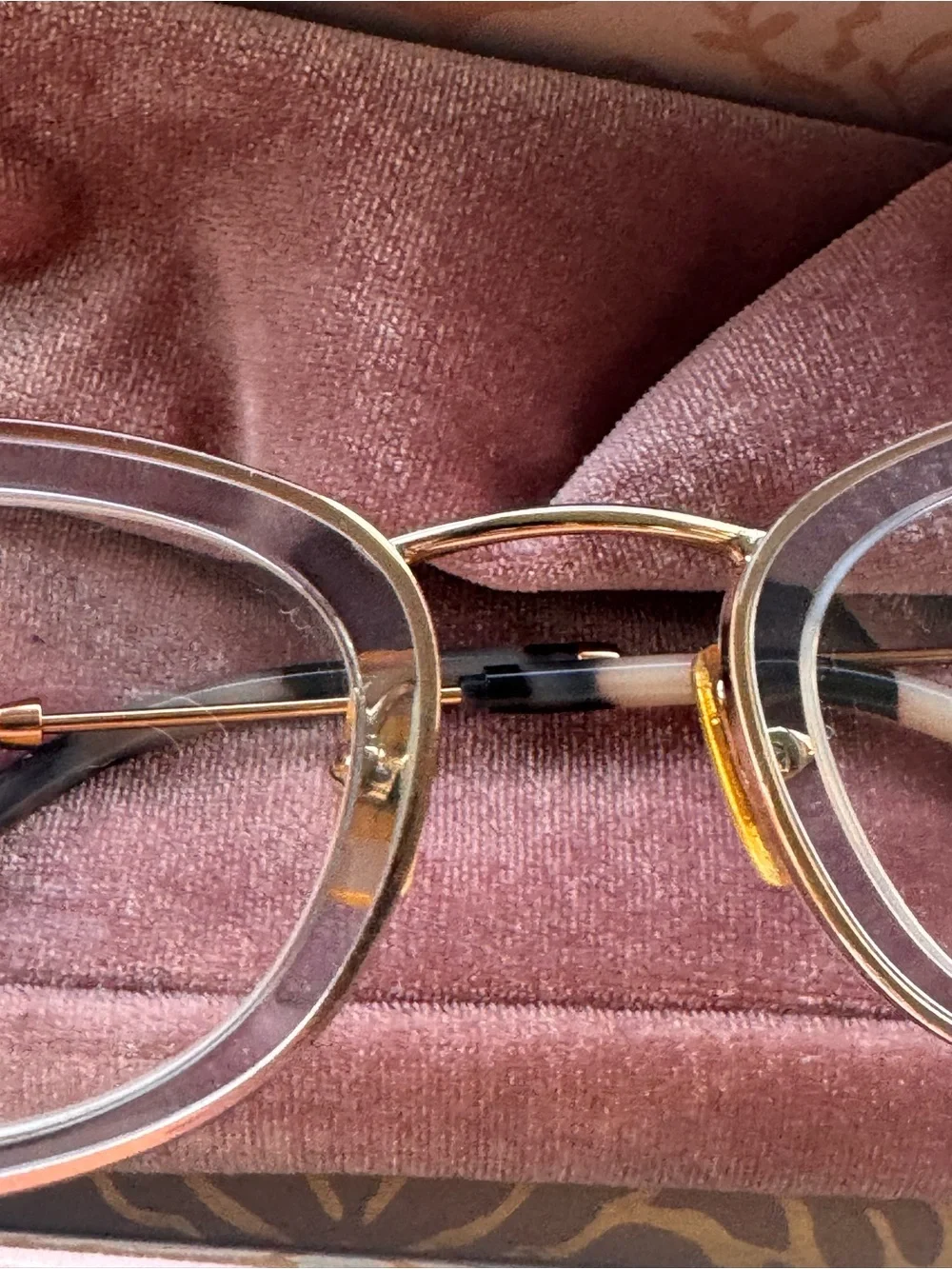Miu Miu VMU52N Cat Eye Eyeglasses Pastel Purple / Gold Italy Full Set Case